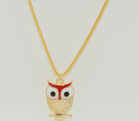 Owl Necklaces & Pendants Vintage Oil