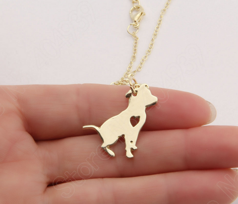 Pit Bull Necklace Pitbull Dog Pendant