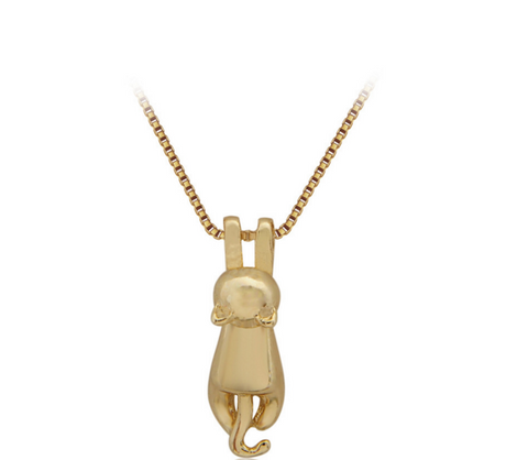 Tiny Cute Cats Pendant Necklaces Kitty Necklace