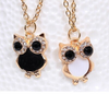 Vintage Retro Shell Owl Drill Collarbone Chain Necklace