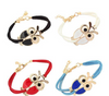 Owl Decoration Faux Leather Charm Bracelet