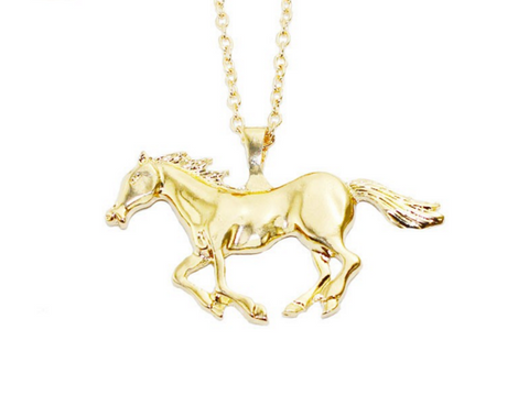 Running Horse Pendant Necklace