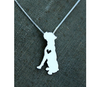 Fashion Cute Boxer Dog Necklace Metal Cartoon