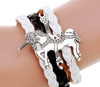 Braided Multilayer Charm Leather Bracelet