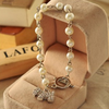 Lovely Crystals Dog Simulated Pearls Beards Chain Bracelet