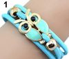 Fashion Owl Cuff Bracelet Vintage Multi-layer Bangle