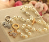 Lovely Crystals Dog Simulated Pearls Beards Chain Bracelet