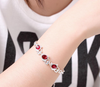 Creative Charm Geometric Red Resin Lovely Cat Bracelets