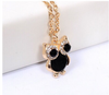 Vintage Retro Shell Owl Drill Collarbone Chain Necklace