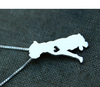 Fashion Cute Boxer Dog Necklace Metal Cartoon