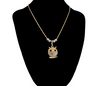 Crystal Love Owl Necklace Design Pendant