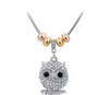 Crystal Love Owl Necklace Design Pendant