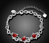 Creative Charm Geometric Red Resin Lovely Cat Bracelets